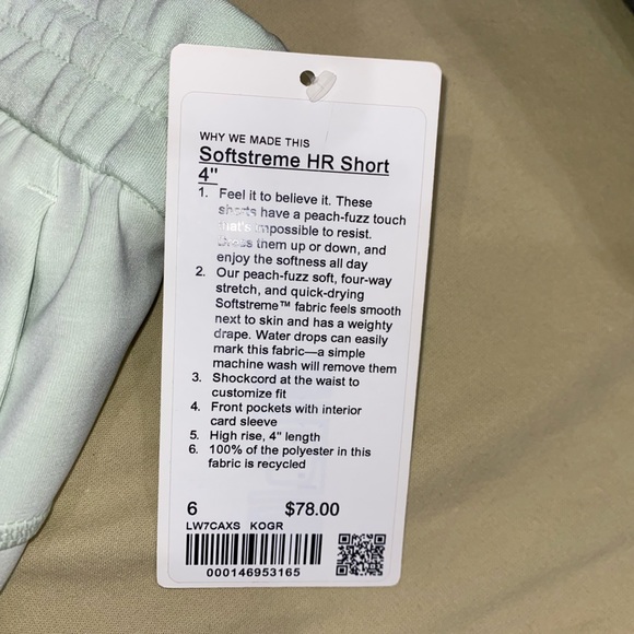 Lululemon Softstreme High-Rise Short 4" - Picture 3 of 4